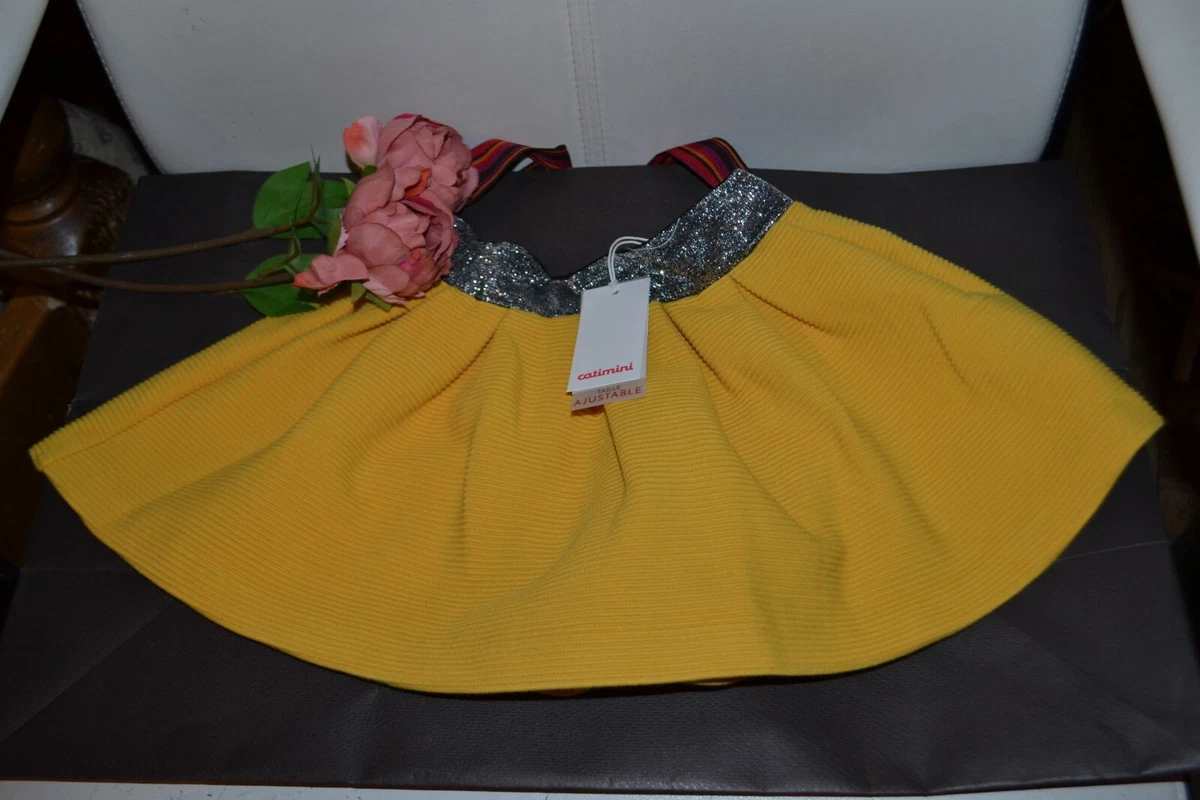 jupe catimini neuve 2 ans jaune taille brillante eBay
