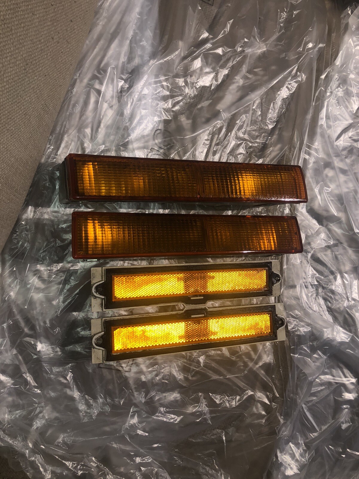 89-91 chrysler tc maserati front bumper lenses set of 4 Side & Front oem