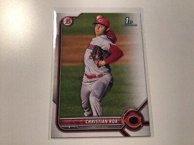 2022 Bowman Paper Prospect #BP-130 Christian Roa - Cincinnati Reds 03 ...