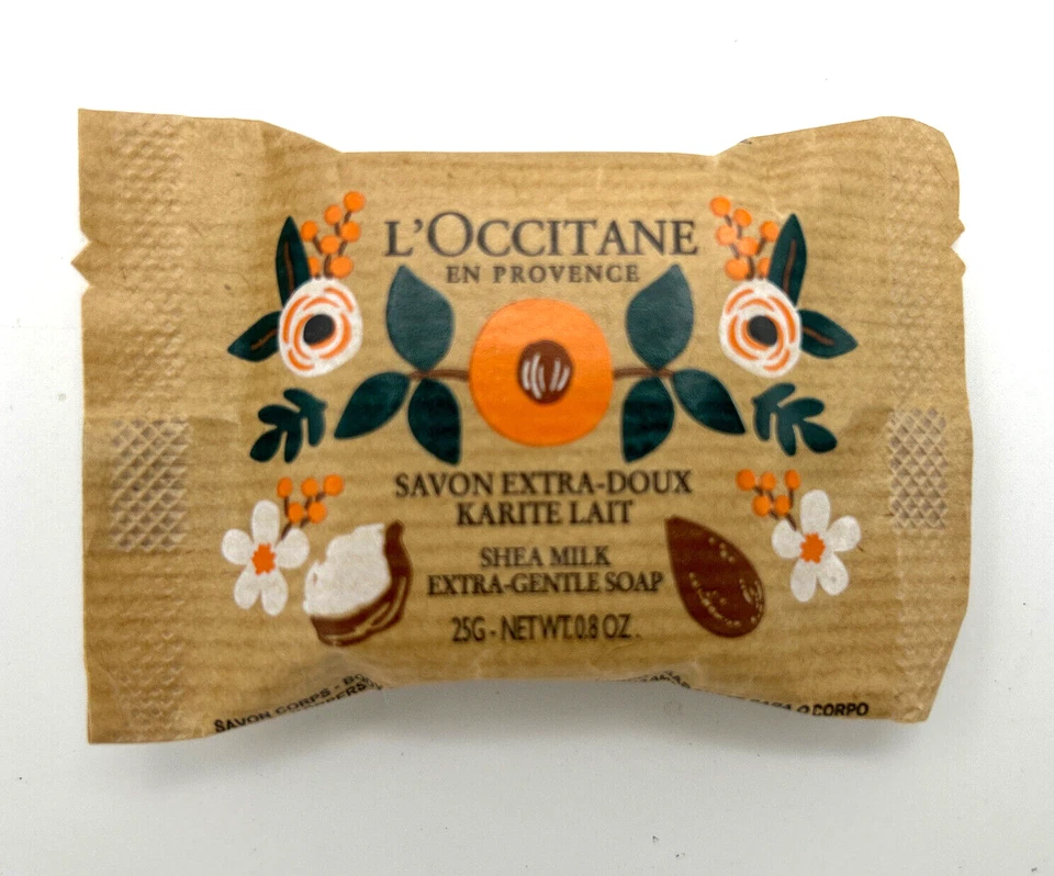 L'Occitane en Provence 3 piezas Juego de regalo de viaje Jabón Cremas de manos en bolsa de tela Foto 3 de 4