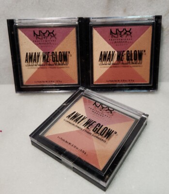 3 p-NYX Professional Makeup Away We Glow Illuminating Powder AWGIP05 SUNSET BLVD