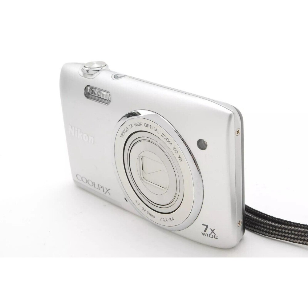 Nikon COOLPIX S3500 Digital Camera 20.0MP 7x Optical CCD Vintage