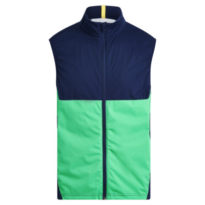 Ralph Lauren RLX Torrey Pines Stretch Full Zip Up Vest Men's Size LARGE Navy