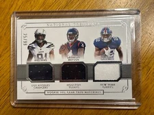 2017 National Treasures Williams/Watson/Gallman Rookie Triple Patch /99 Clemson