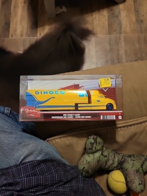Disney Pixar Cars Cruz Ramirez Hauler Dinoco 2024 1:55 Semi Cab Trailer NEW