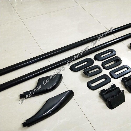 2Pcs Fits for Land Cruiser LC100 LX470 1998-2007 Black Roof Rack Roof Rail Bar - Picture 9 of 9