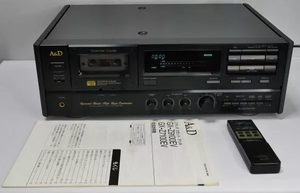 Akai denki A&D GX-Z9100 3-head cassette deck Working Free