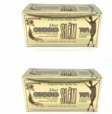 2 Pack Diet Ginseng Slim Tea for Weight Loss,Extra Strength,3gX18bags  Exp 2028