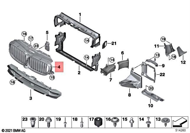 Genuine BMW G32 620d 620dX 630d 630dX 630i 640dX 640i Air Flaps 
