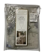 Croscill Classics Devonshire Ascot Valance Window Treatment Floral Sheer 40 x 25