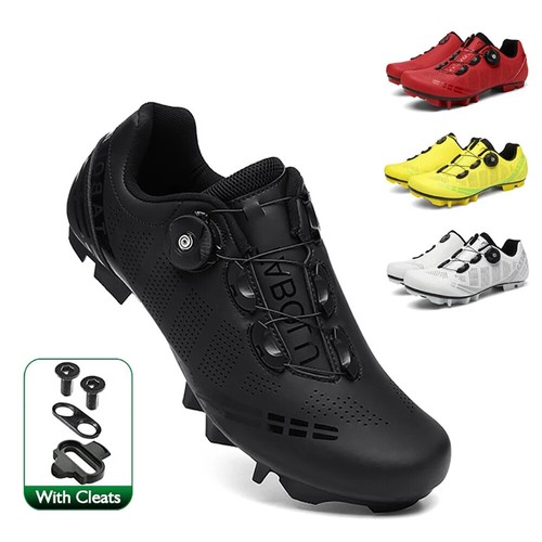 Cycling Sneakers Men Mountain Bicycle Shoes SPD Splint Road Bike Footwear Cleats - Picture 1 of 18