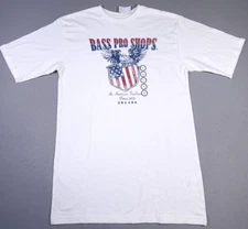 NWT Bass Pro Shops BPS Flag Tee Mens Small S Short Sleeve T Shirt USA American