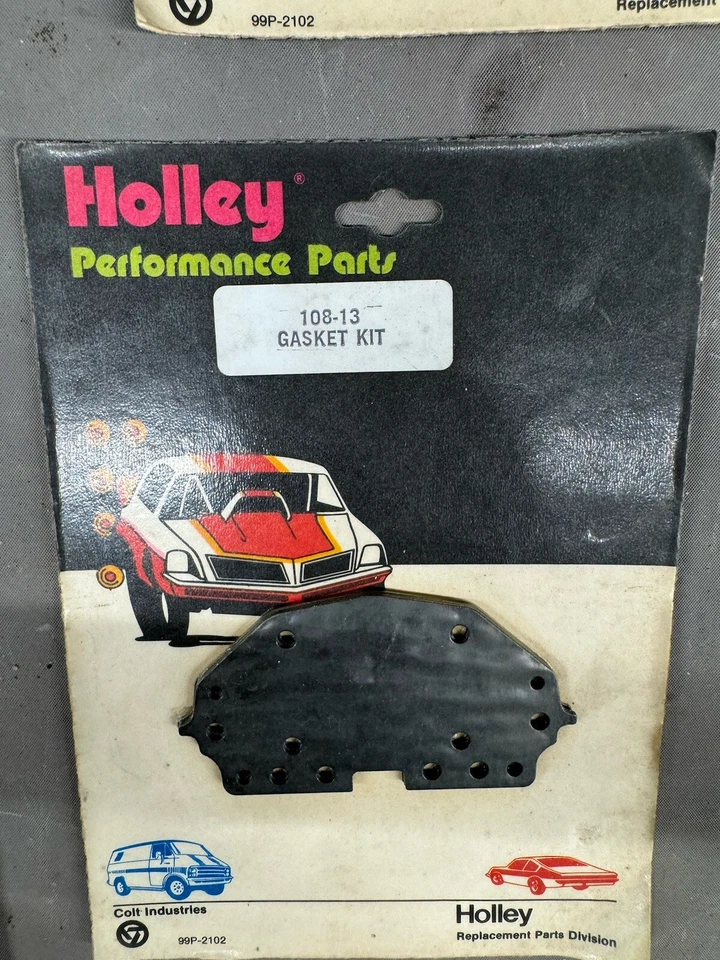 Junta de placa de medición Holley Performance vintage nueva de colección Chevy Ford Dodge Plymouth Foto 4 de 4