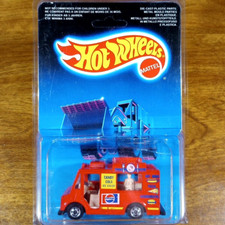 Camión de helados Hot Wheels International Card Good Humor rojo Pepsi Malasia 1987