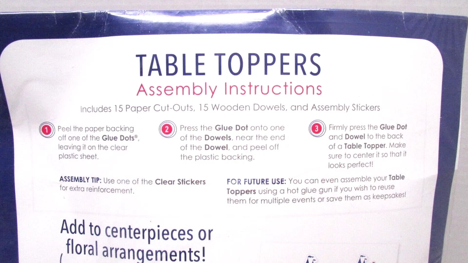 NEW Big Dot Table Toppers Set Of 15, RETIRED RETIREMENT Decorations - Image 3 of 4