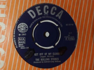 THE ROLLING STONES Get off of my cloud 7'' UK