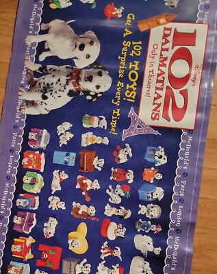 McDonald's Disney's 102 Dalmatians 8 Ft Heavy Gauge Vinyl Banner