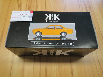 Opel Kadett C Limousine 1972 73 Gelb Yellow KK-Scale 1:18 Limited Editio 2 türig