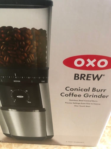 OXO Conical Burr Coffee Grinder 16oz - Stainless Steel 15 grind size settings 