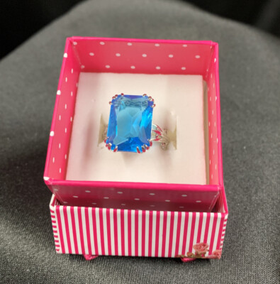 Women's Simulated Blue Topaz, Kaylee Jackson .925 Sterling Ring, Size 9 D1