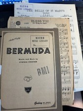 B 3-pack of B Section Advance Copy Popular Sheet Music
