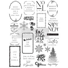 ReDesign with Prima -  DECOR STAMPS - HERE COMES SANTA