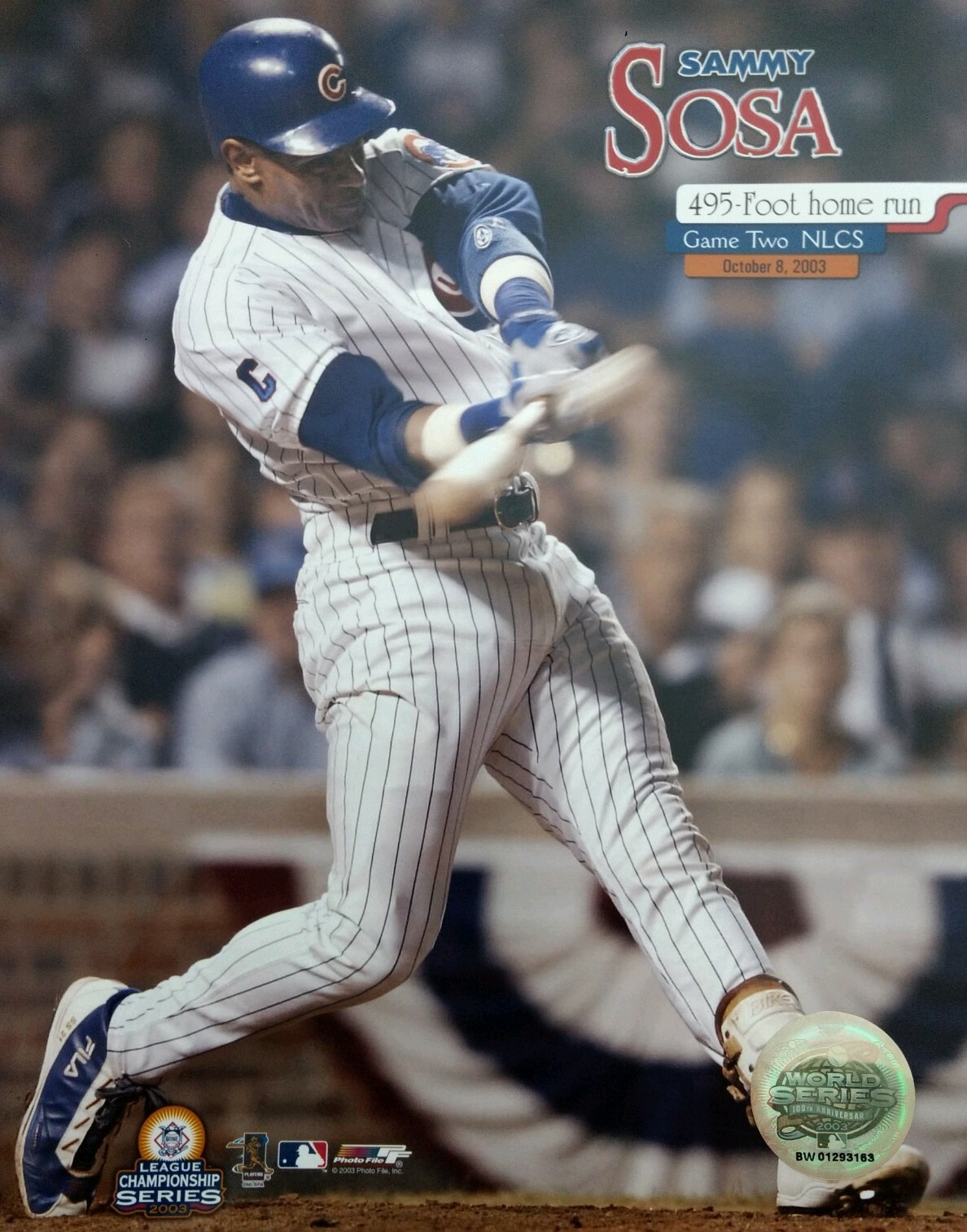 SAMMY SOSA 2003 NLCS Game 2 HOME RUN 8X10 PHOTO Chicago Cubs | eBay