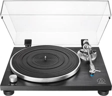 Audio-Technica 2-Speed Fully Manual Belt-Drive Turntable (Black)