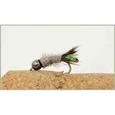 peeping Caddis Nymphen, 6 x Tungsten Bead Forellenfliegen, Größenwahl, Sinking Fliegen