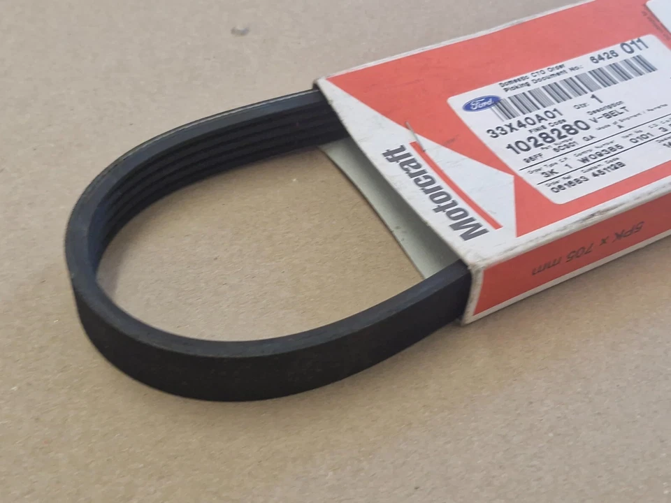 Correa alternador Ford Escort 1993-2001 1.8 D 1.8 TD 2.0 1473663 original 5K705 Foto 4 de 4