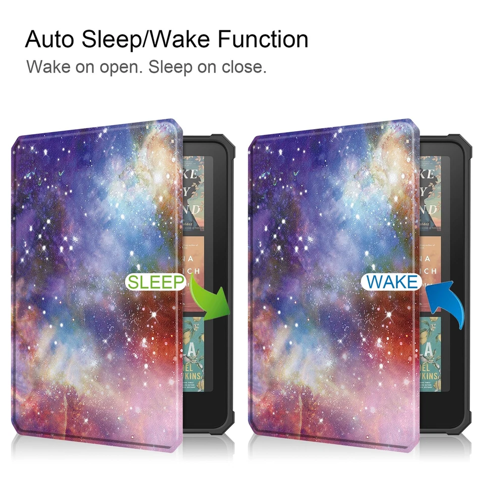 For Kindle Paperwhite 12th Gen 7" 2024 Smart Leather Case Shockproof TPU Cover - Image 4 of 4