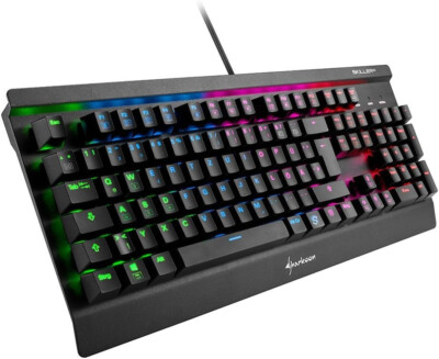 Sharkoon Skiller Mech SGK3 Mechanische Gaming Tastatur RGB N-Key-Rollover Blaue 