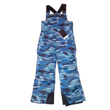 Boulder Gear Kids Snow Suit Bib Black Blue Waterproof Snow Boarding Skiing Zip