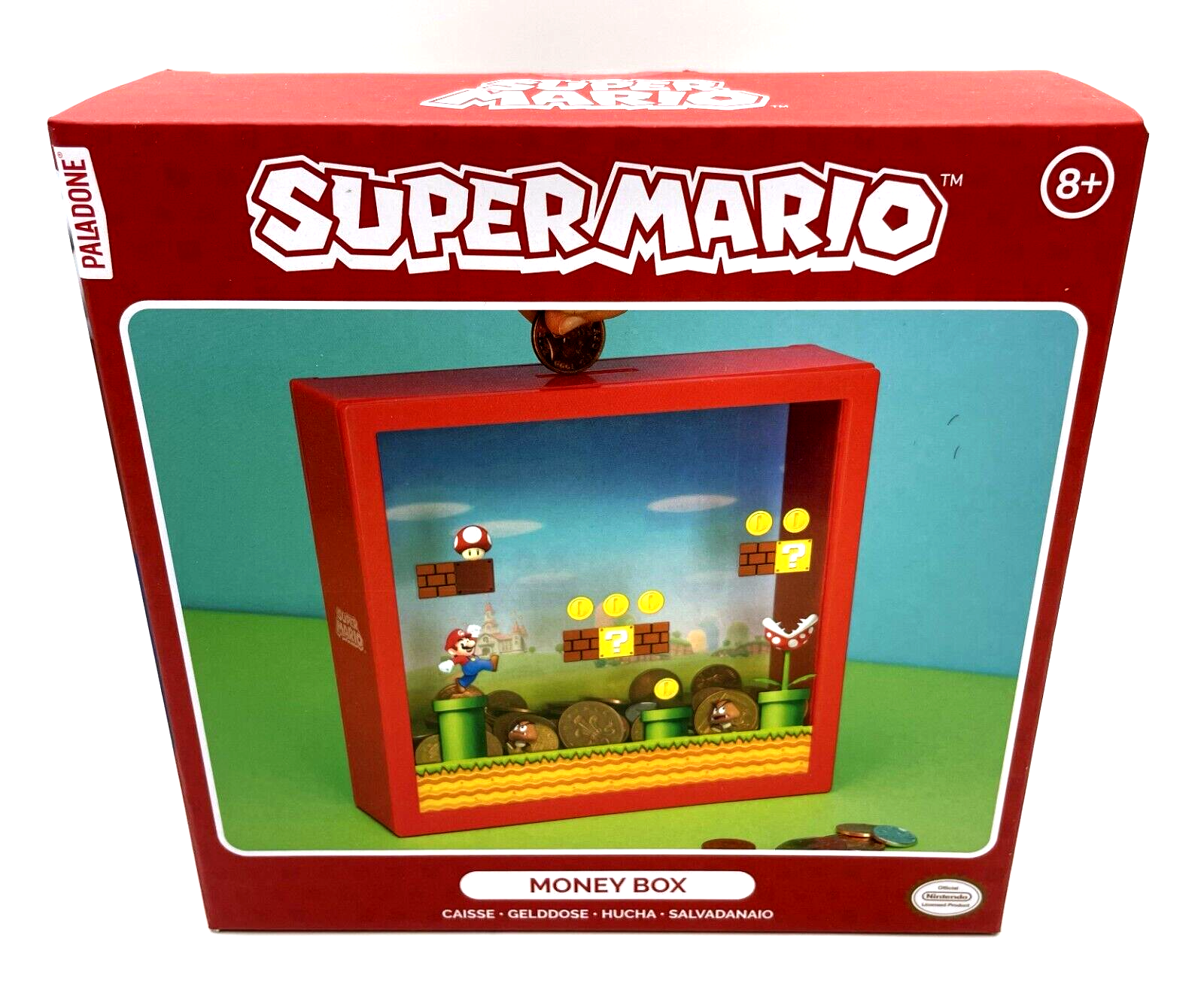 Paladone Mehrfarbig Super Mario Spardose Arcade Multicolor, Bedruckt, Aus Kunststoff/Acryl, In Geschenkverpackung. - Image 2