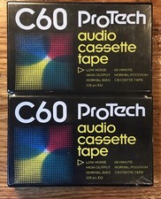 UPC 724328000602 product image for ProTech C60 Normal Bias High Output Audio Cassette Tape NEW 2 pack | upcitemdb.com