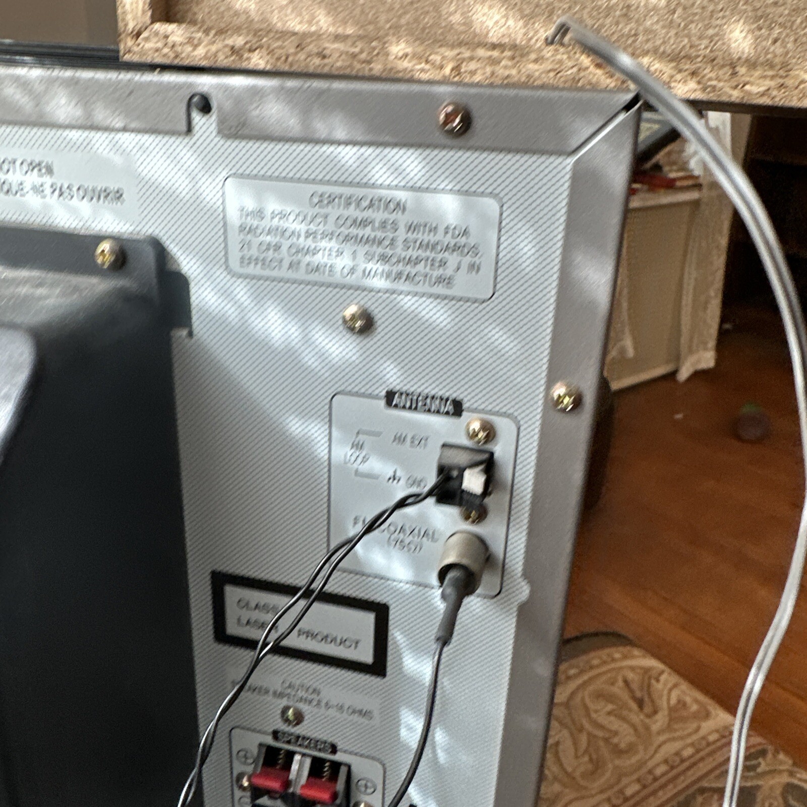 JVC MXKC45 3 CD Changer Dual Cassette Player AM FM Stereo System W