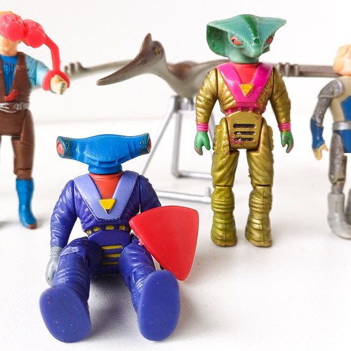 Lot Jouets Dino Riders 1987 CollectionVintage TYCO Pterodactyl & 7 Personnages - Foto 3 di 6