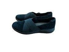Clarks Kayleigh Women's 6 W Slip Black Collection Slip On Flats Suede NEW