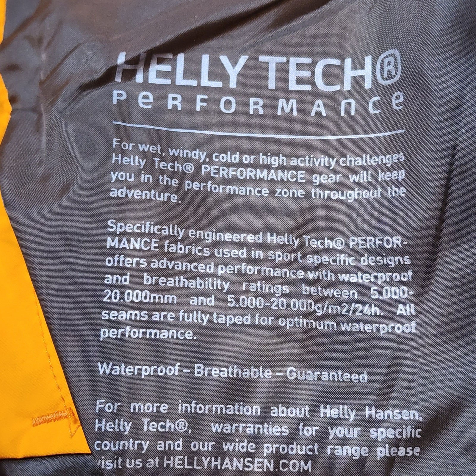 Helly Hansen Helly Tech Performance Orange Ski Sn… - image 6