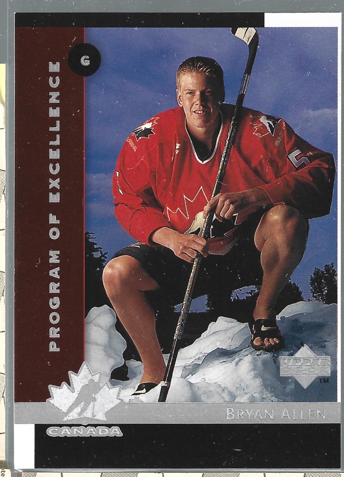 1997-98 Upper Deck - Bryan Allen #401 (RC) Canada (G on Front)