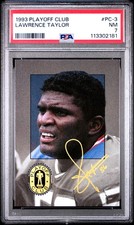 1993 PLAYOFF CLUB #PC-3 LAWRENCE TAYLOR PSA 7
