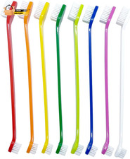 Dog Toothbrush Set of 8   Dual Headed Dental Hygiene Brushes for Small to Large