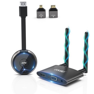 Wireless HDMI Transmitter Receiver 4K 5.8G VGA HDMI Extender 165ft 50m