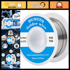 60/40 Tin Lead Solder Wire 0.031" 0.8mm Rosin Core for Electrical Soldering 50