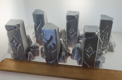 #ad Large demon symbol rocks 28mm FAST SHIP Alternate Wargaming Miniature $10.00