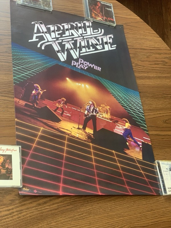April Wine 1982 Power Play Promo Poster Myles Gary Steve Brian Jerry