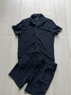 Express Men s Summer Set T Shirt And Short Track Sport Suit Size S 2 Pice