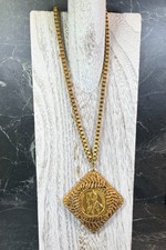 Classy Miriam Haskell Napoleon Gold Tone Necklace