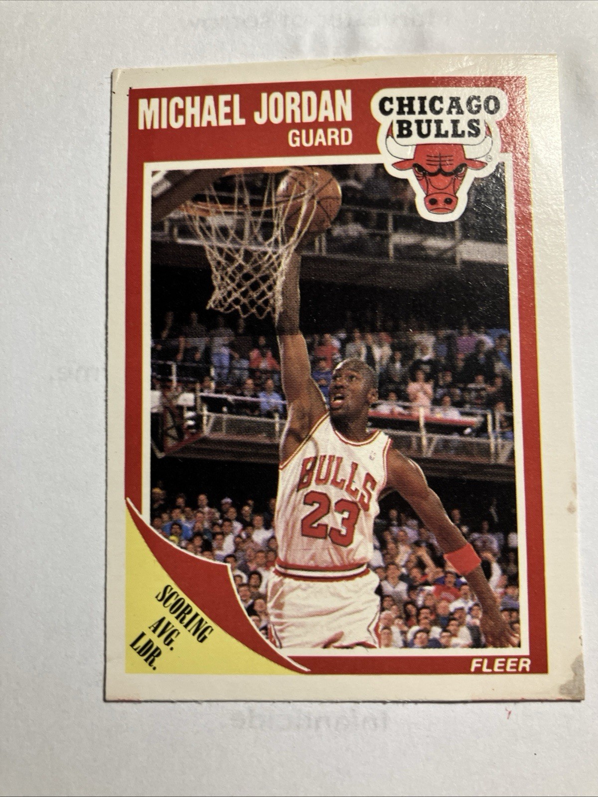 Michael Jordan 1989-90 Fleer Basketball #21 Chicago Bulls Tar Heels GOAT NM-MT