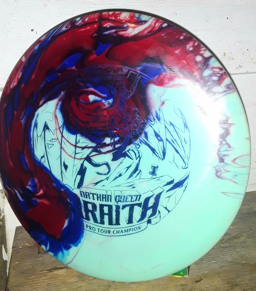 Dyed, used Nathan Queen Innova Tour series Glow Wraith 176g. Super Flat,  - Image 2 of 4